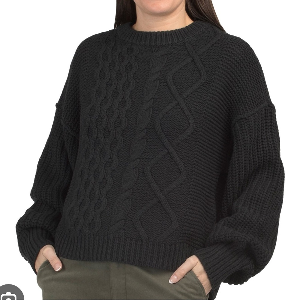 Free People Dream Cable Knit Sweater